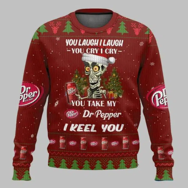 Dr Pepper Funny Ugly Christmas Sweater 2