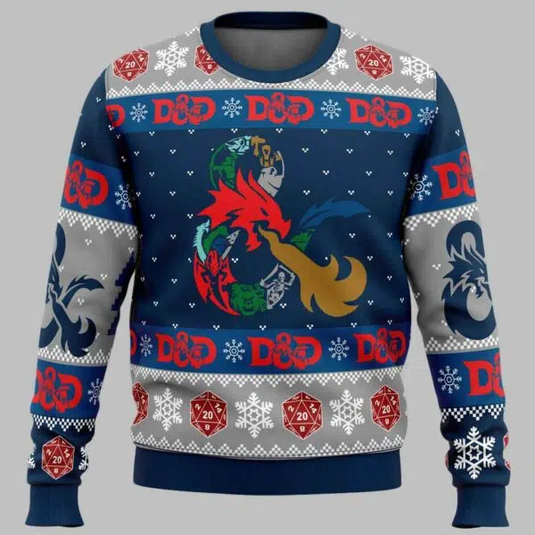 Dungeons and Dragons Ugly Christmas Sweater 2