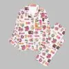 Dunkin Donuts Button Down Pajamas Set 2