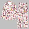 Dunkin Donuts Button Down Pajamas Set 3