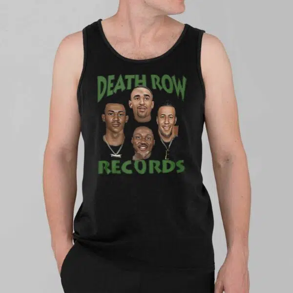 Eagles Deathrow Records AJ Brown Jalen Hurts DeVonta Smith Shirt 3