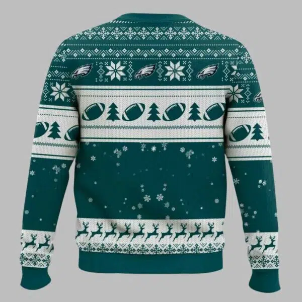 Eagles Grnch Ugly Christmas Sweater 3