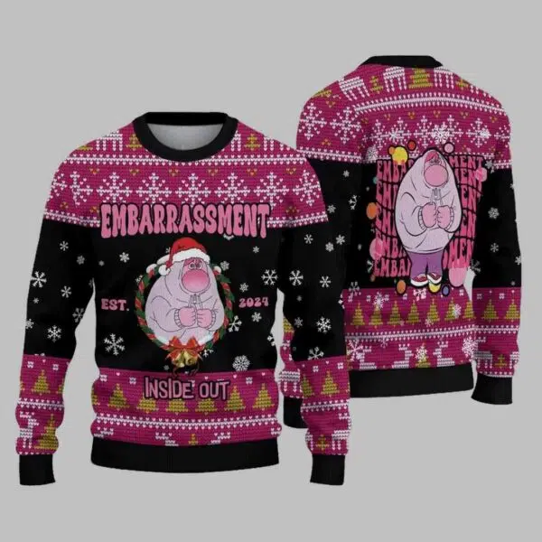 Embarrassment Inside Out Ugly Christmas Sweater 2