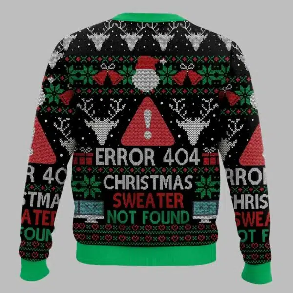 Error 404 Christmas Sweater Not Found Ugly Christmas Sweater 2