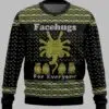 Face Hugs For Everyone Alien Ugly Christmas Sweater 1