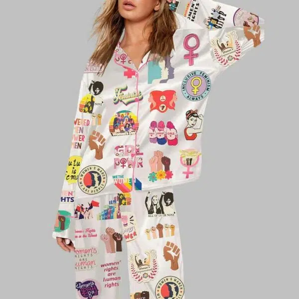 Feminist Girl Power Sorority Woman Pajama Set 2