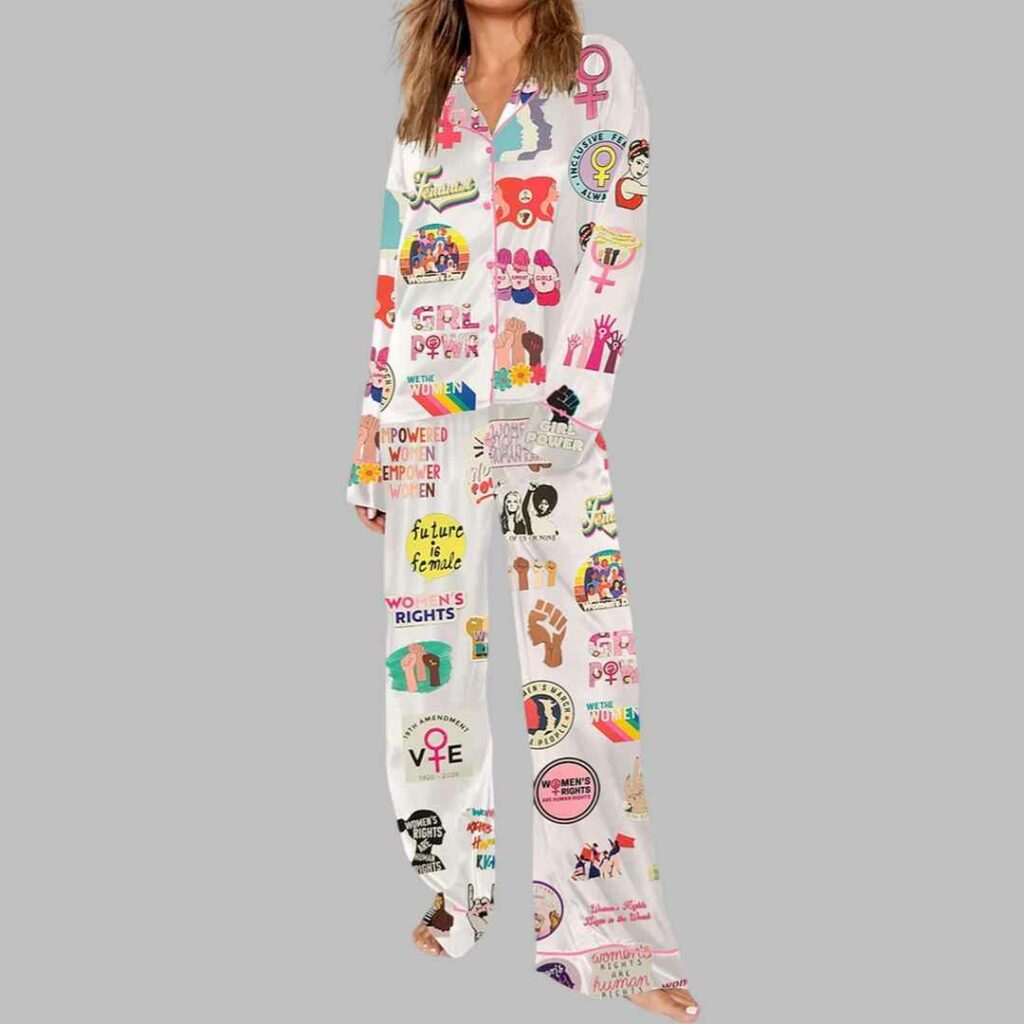 Feminist Girl Power Sorority Woman Pajama Set 3 Feminist Girl Power Sorority Woman Pajama Set 3