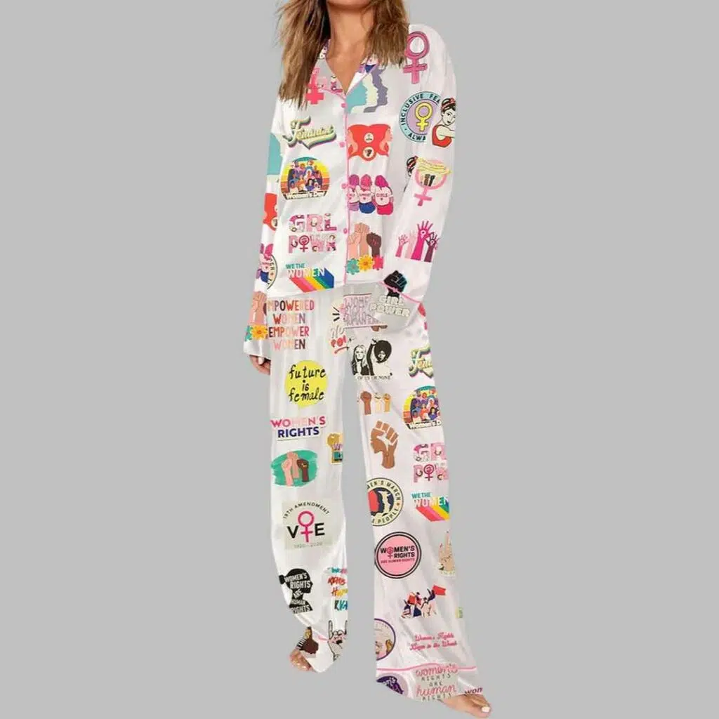 Feminist Girl Power Sorority Woman Pajama Set 3