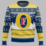 Fosters United Kingdom Beer Ugly Christmas Sweater