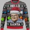 Frank Reynolds Hello Santa Ugly Christmas Sweater 1