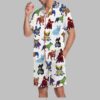 French Bulldog Superhero Men's Satin Pajama Set 4 French Bulldog Superhero Mens Satin Pajama Set 3