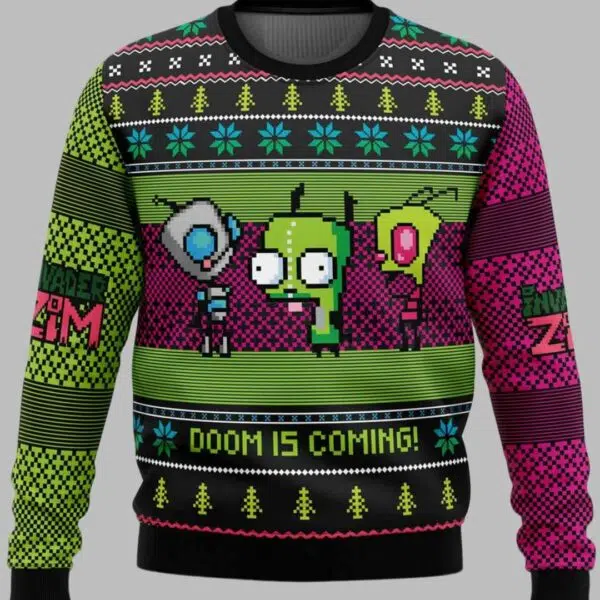 Get Ready for Doom Ugly Christmas Sweater 1