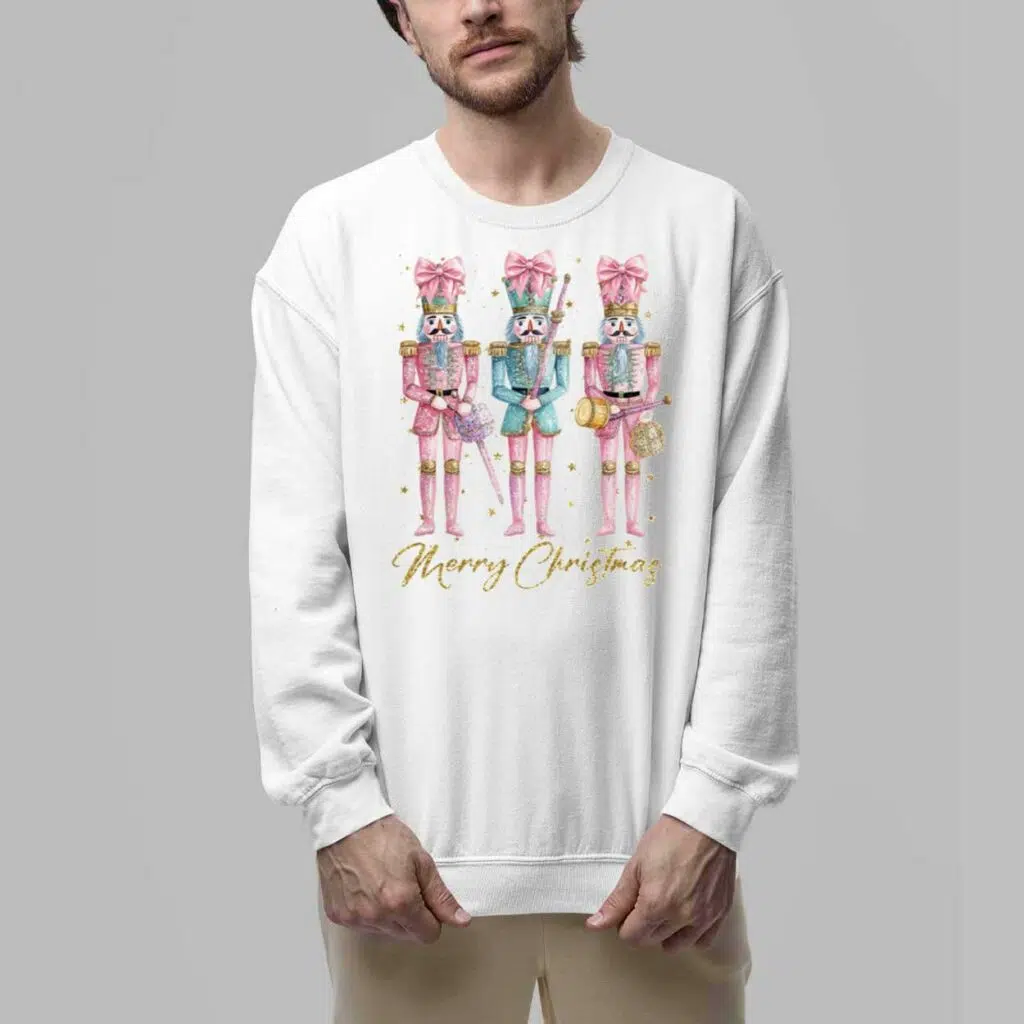 Glitter Nutcracker Friends Merry Christmas Shirt 5