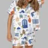 Greece Travel Pajama Set 2