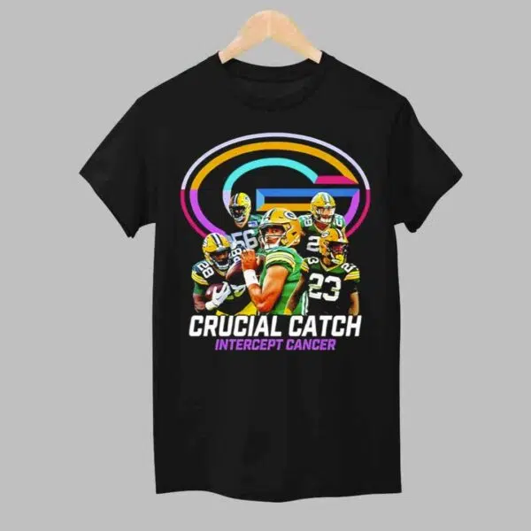 Green Bay Packers Crucial Catch Intercept Cancer Shirt 1