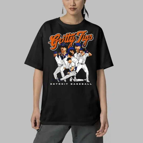 Gritty Tigs Detroit Baseball Shirt 5