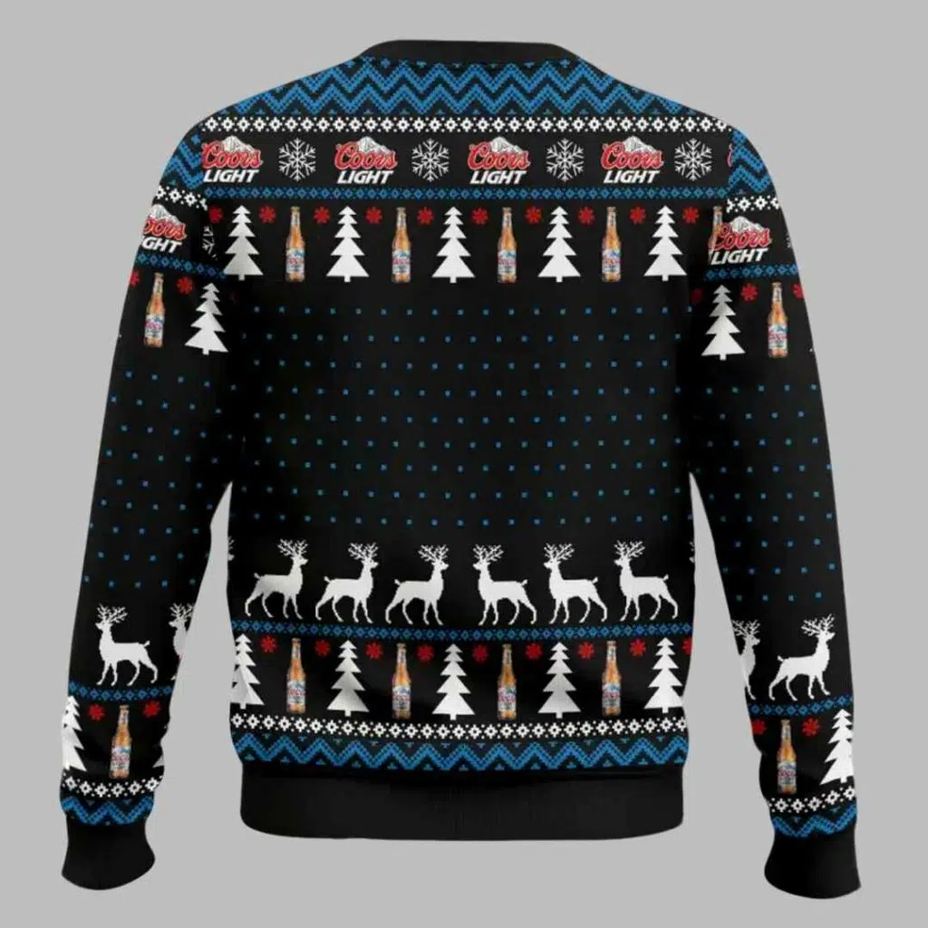 Grnch I Will Drink Coors Light Everywhere Ugly Christmas Sweater 2