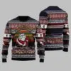 Hockey Checking It Once Checking It Twice Ugly Christmas Sweater 2