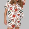 Hot Cocoa And Cookie Satin Pajama Set 7 Hot Cocoa And Cookie Satin Pajama Set 2