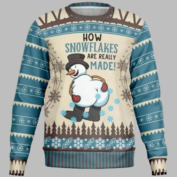 How Snowflakes Are Really Made Ugly Christmas Sweater 2