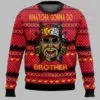 Hulk Hogan Whatcha Gonna Do Brother Ugly Christmas Sweater 2