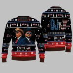 I’m Voting for the Outlaw Hillbilly 2024 Ugly Christmas Sweater