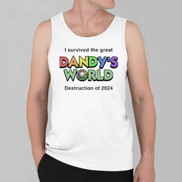 I Survived The Great Dandys World Destruction Of 2024 Shirt 3