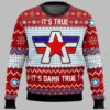 It's True It's Damn True Kurt Angle Ugly Christmas Sweater 2