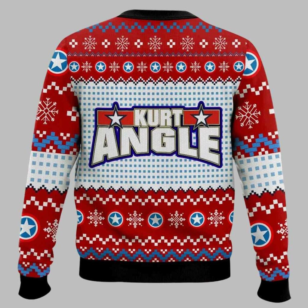 It's True It's Damn True Kurt Angle Ugly Christmas Sweater 3