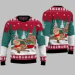 It's The Most Wonderful Time For A Beer Santa Barry Wood Ugly Christmas Sweater