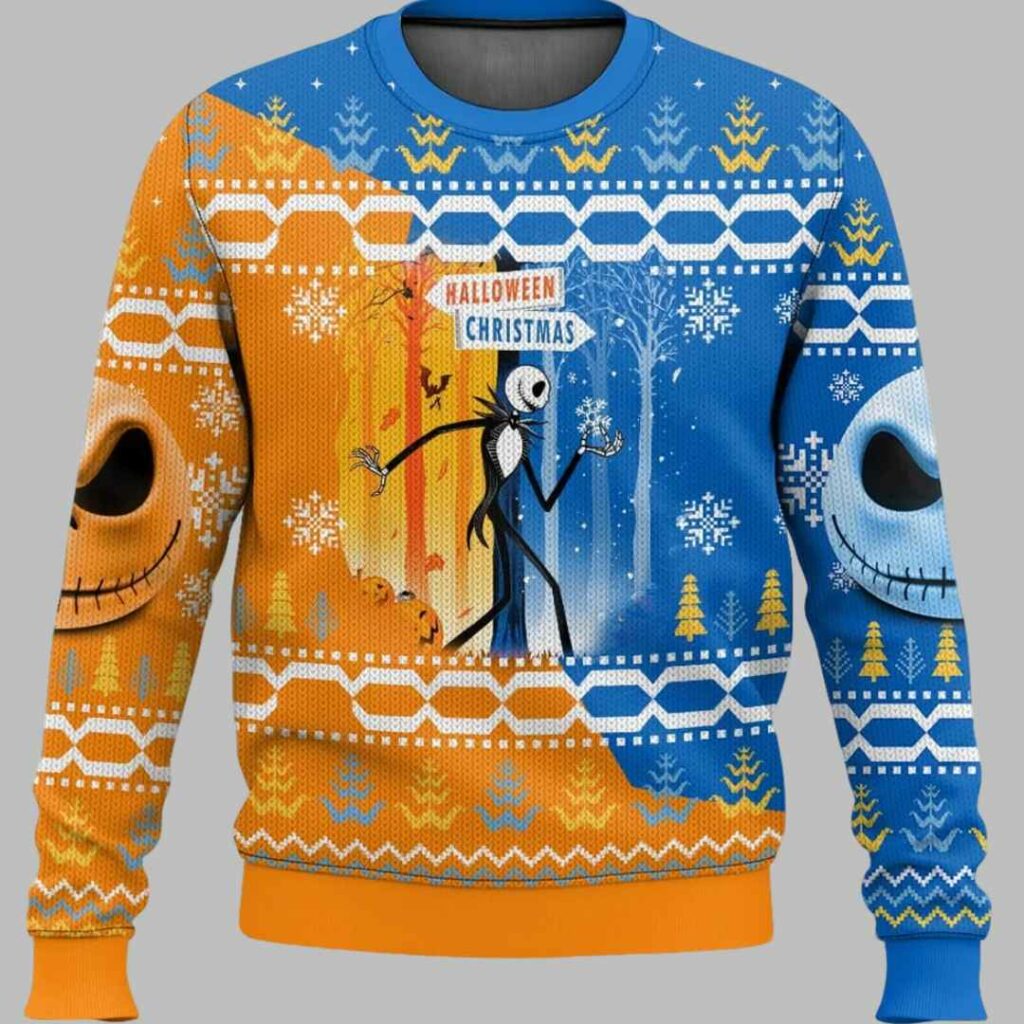 Jack Skellington's Christmas Ugly Sweater 2