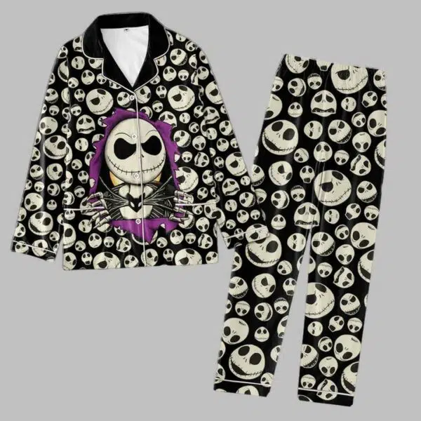 Jack Skellington The Night Before Christmas Pajama Set 3