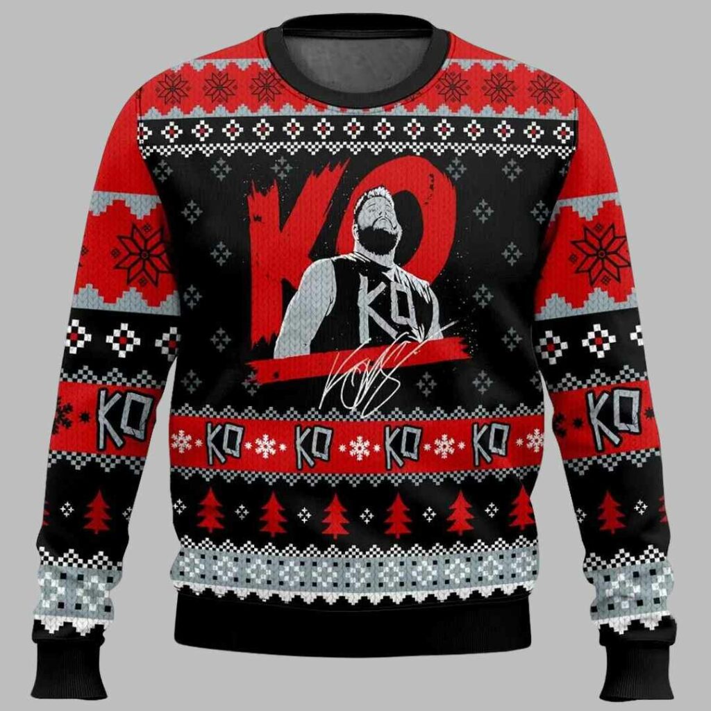KO Kevin Owens Ugly Christmas Sweater 2 KO Kevin Owens Ugly Christmas Sweater 2
