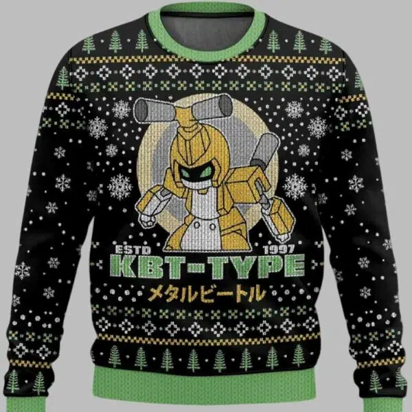 Kbt Type Medabots Ugly Christmas Sweater 1