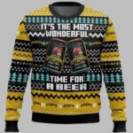Kopparberg UK Beer It's The Most Wonderful Time For A Beer Ugly Christmas Sweater
