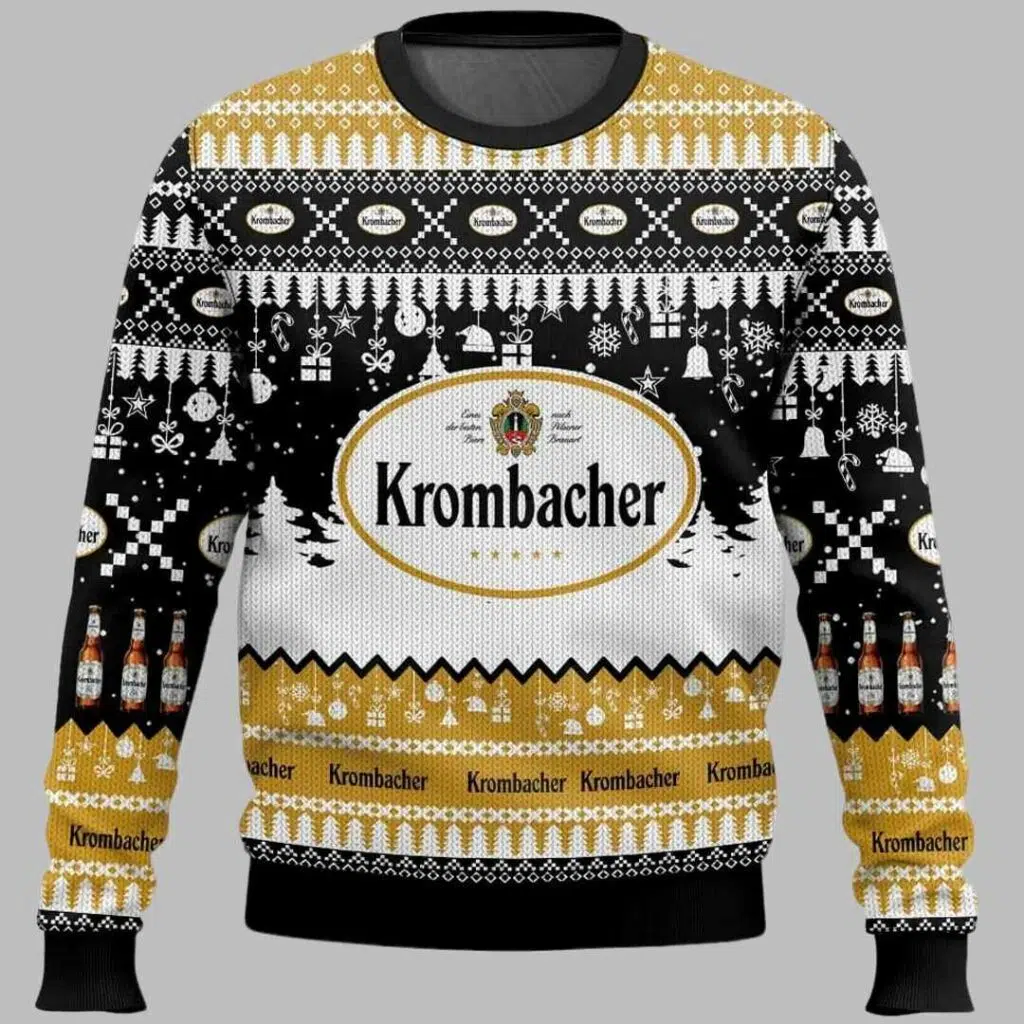 Krombacher German Beer Ugly Christmas Sweater 2