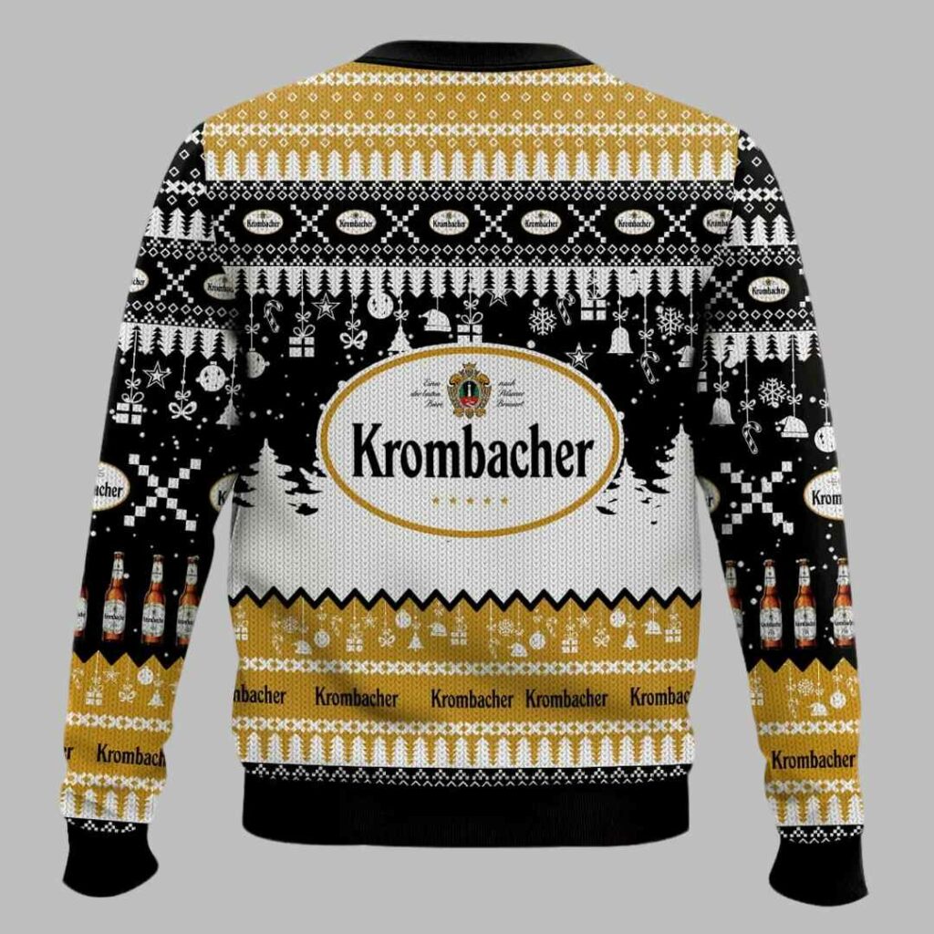Krombacher German Beer Ugly Christmas Sweater 3 Krombacher German Beer Ugly Christmas Sweater 3
