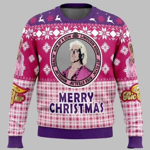 Legendary Ric Flair WWE Ugly Christmas Sweater 2