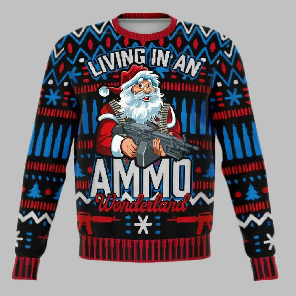 Living in an Ammo Wonderland Ugly Christmas Sweater 2