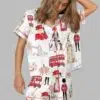 London Travel Watercolor Pajama Set 3