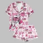 Louisiana State University Tiger Button Down Pajamas