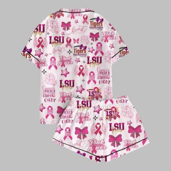 Louisiana State University Tiger Button Down Pajamas 3