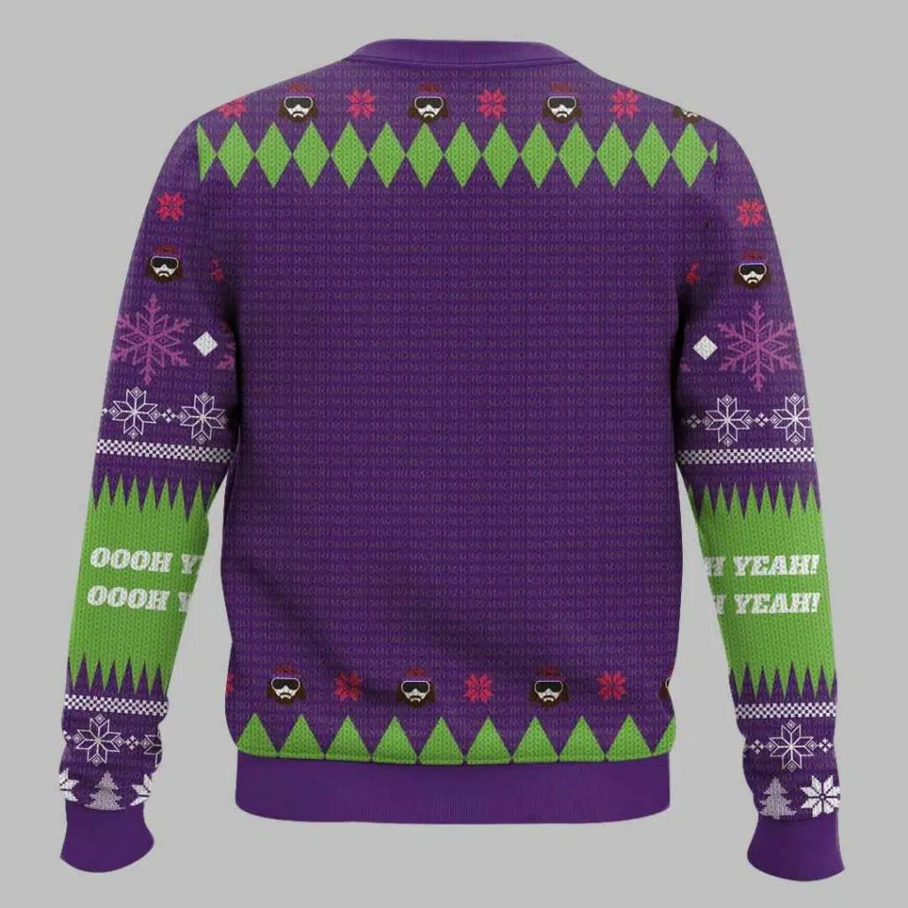 Macho Madness Macho Man Ugly Christmas Sweater 3