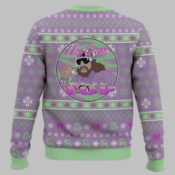 Macho Man The Cream Always Rises To The Top Ugly Christmas Sweater 3