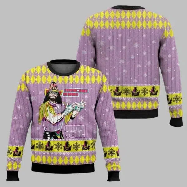 Macho Man Ugly Christmas Sweater 2 1