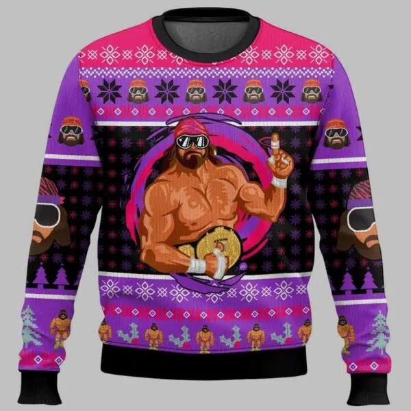 Macho Man Ugly Christmas Sweater 2