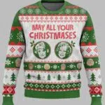 May all your Christmases Bea White The Golden Girls Ugly Christmas Sweater
