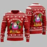 Mele Kalikimaka Hawaiian Santa Ugly Christmas Sweater