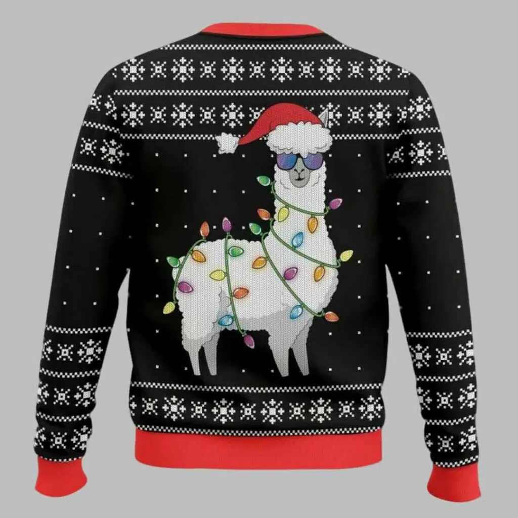 Merry Alpaca Christmas Ugly Sweater 2