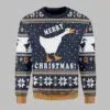 Merry Christmas Goose Ugly Christmas Sweater 2